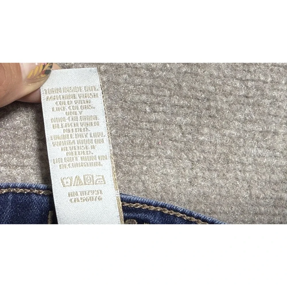 Justice Girlfriend Jeans Girls 10 Slim Blue Straight Leg Embroidered‎ Stretch